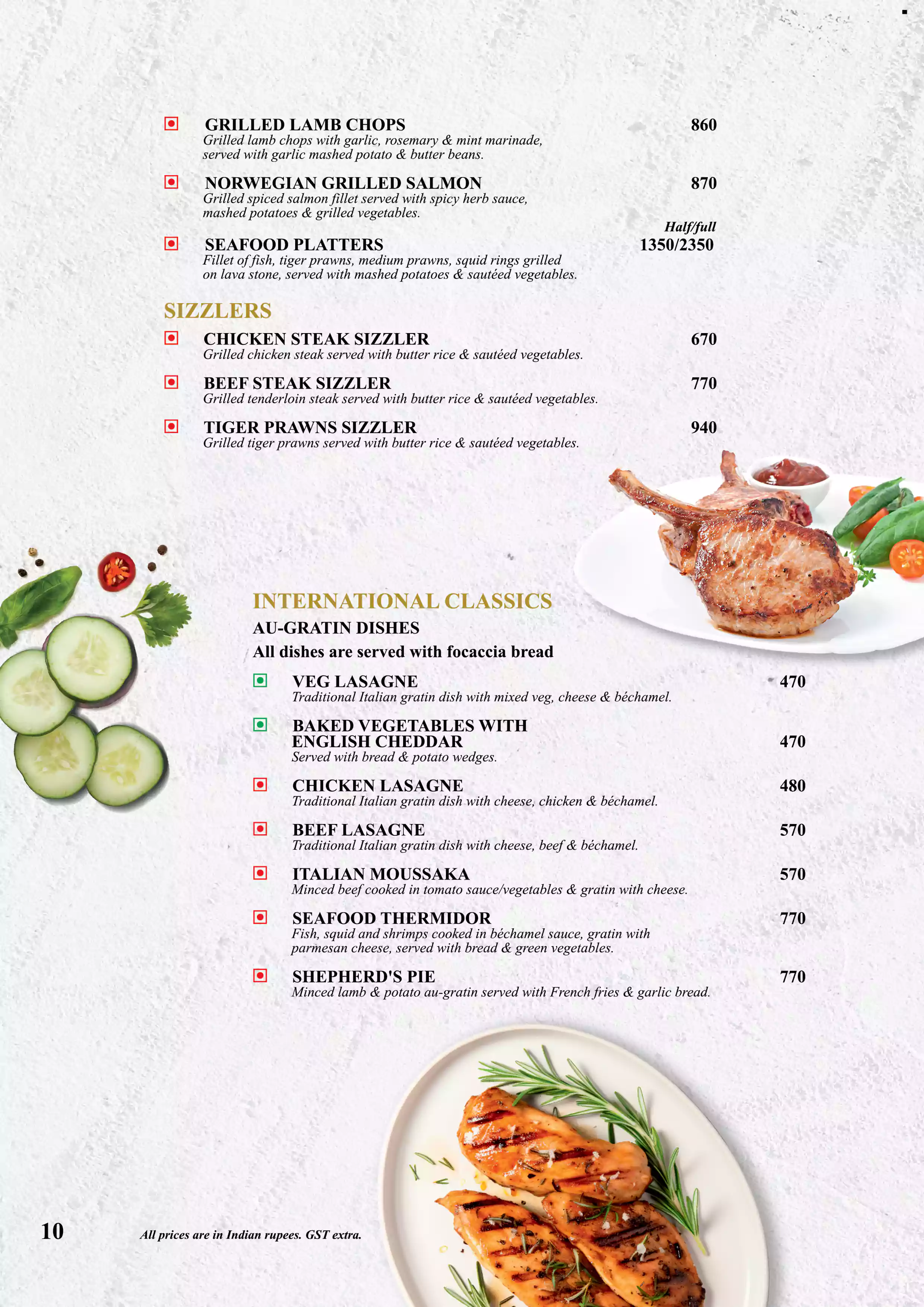 UpperCrust menu